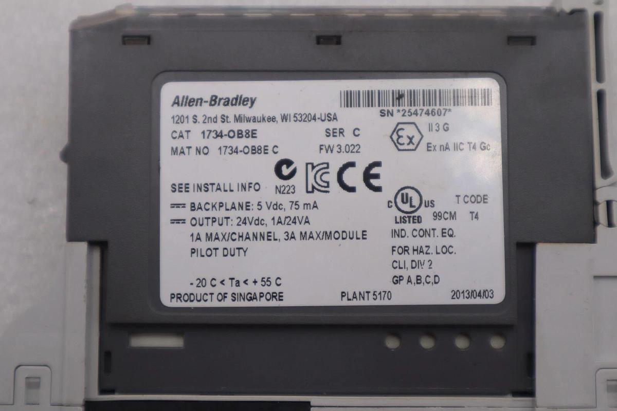 Used ALLEN BRADLEY 1734-OB8E / 1734OB8E (USED TESTED CLEANED) 6 AVAILABLE STOCK K3283