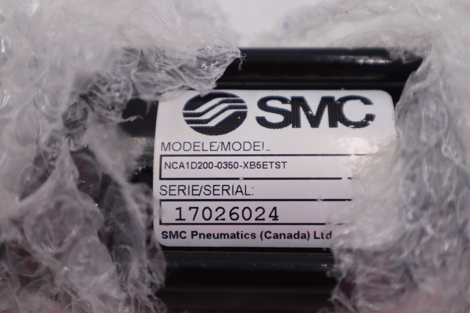 Used SMC NCA1S200-0100-XB5ETST S/N 17026024 #K-2418