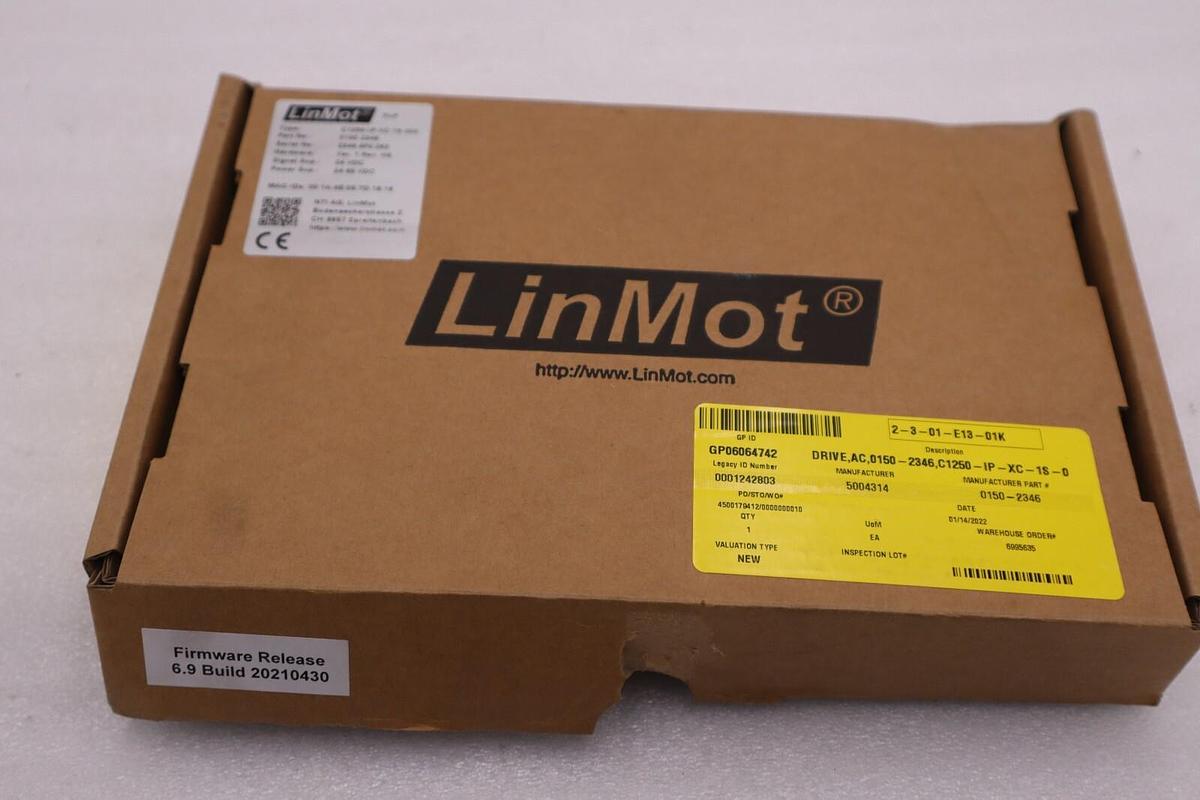 Used LINMOT TYPE C1250-IP-XC-1S-000 PART NO. 0150-2346 SERVO DRIVE NEW UNIT #313-C