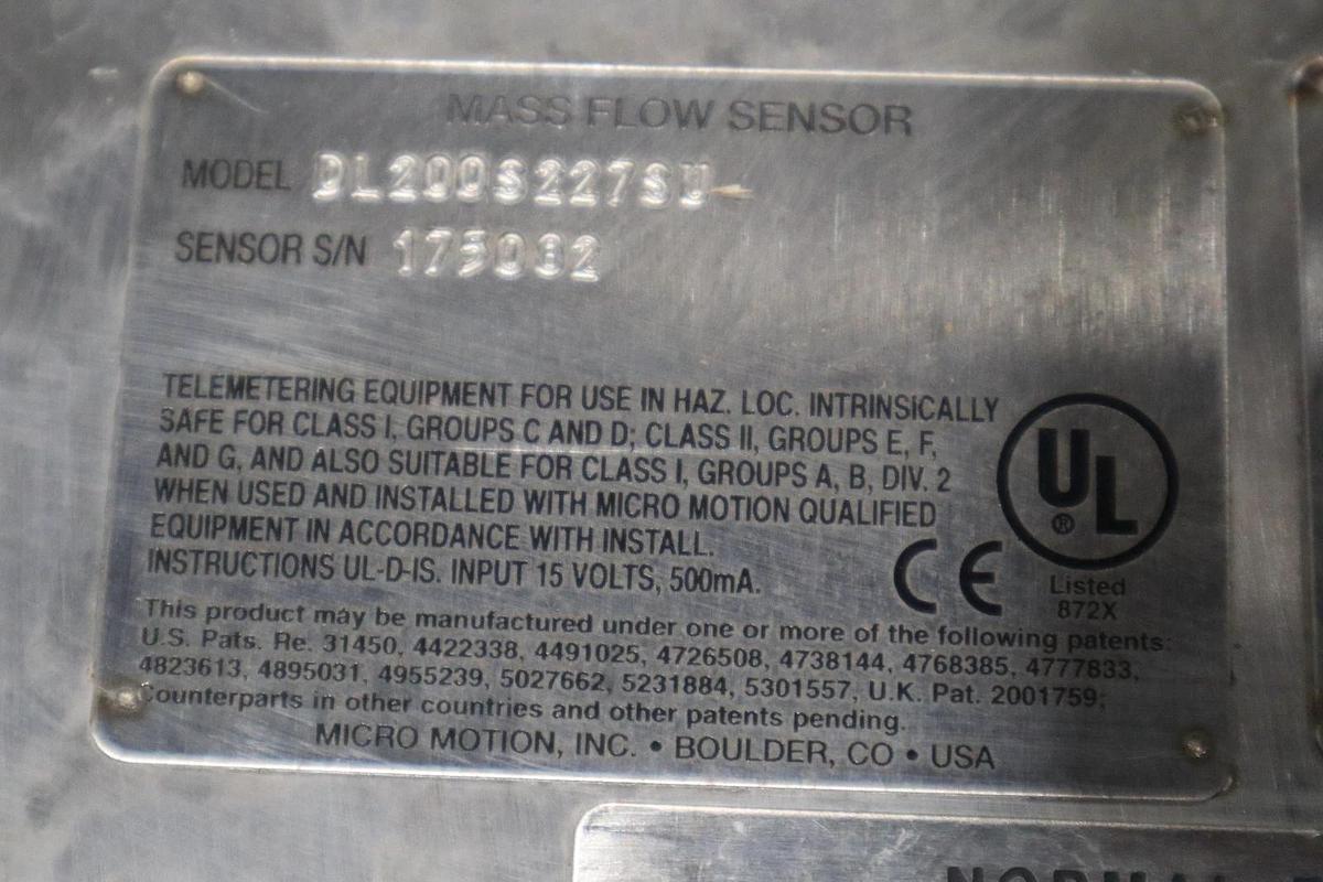 Used NEW IN BOX - Micro Motion DL200S227SU Mass Flow Sensor 2in STOCK HS36