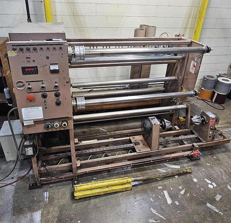 Used 64" WIDE VOORWOOD DUPLEX SLITTER REWINDER MODEL S64-24/24S