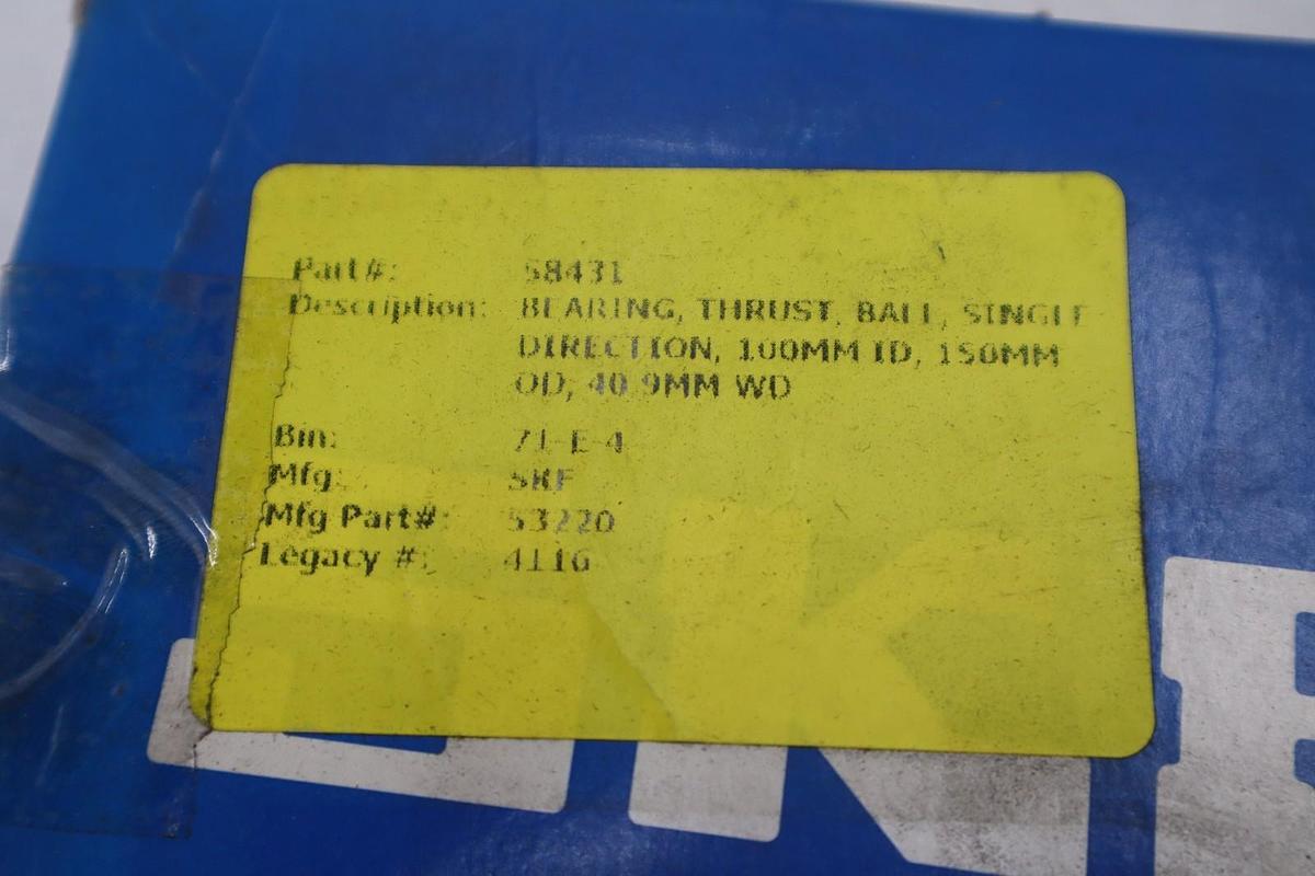 (NEW) SKF 53220 Thrust Ball Bearing STK CC135