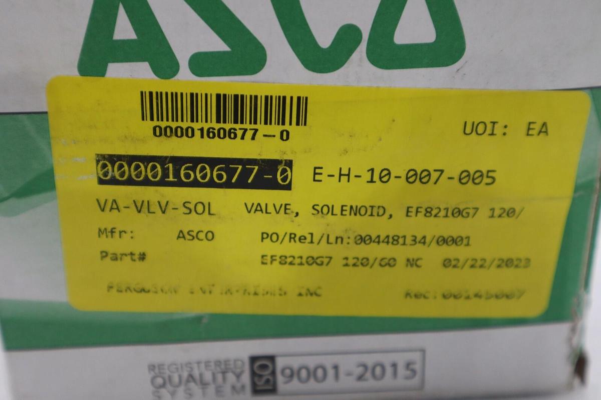 NEW REDHAT EF8210G007 Solenoid Valve Brass NC Air Inert Gas STOCK G553