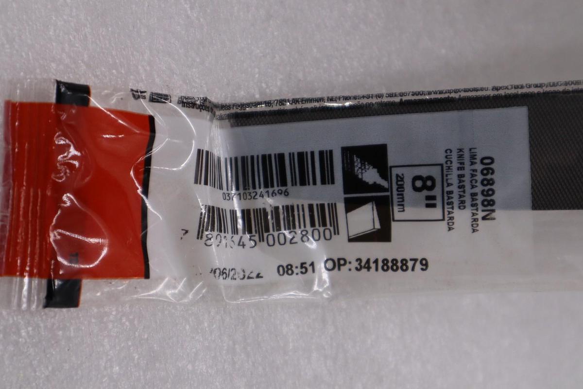LOT OF 2 - NEW CRESCENT NICHOLSON 06898N FILE 8" KNIFE BASTARD STOCK H706A