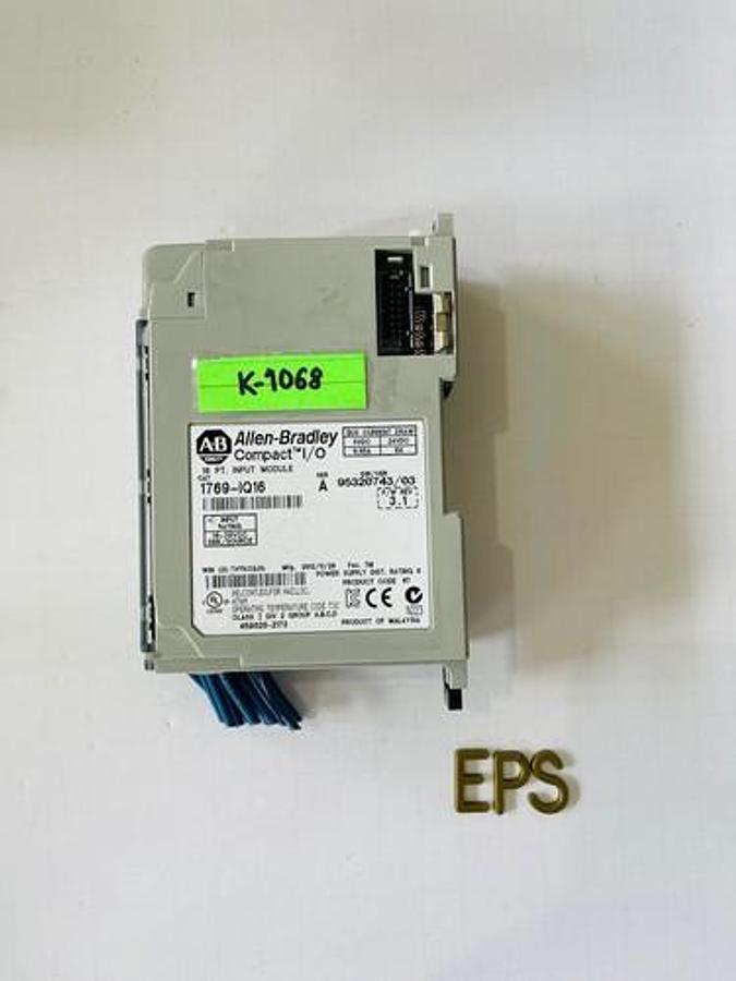 Used Allen-Bradley 1769-IQ16 SER A Compact I/O Module #K-1068