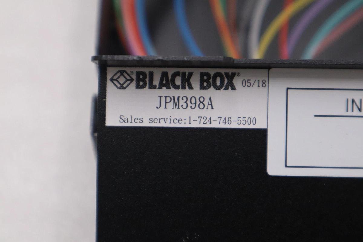 Used Black Box JPM398A JPM39 Series DIN Rail Mini Fiber Enclosure STOCK K-1120-A
