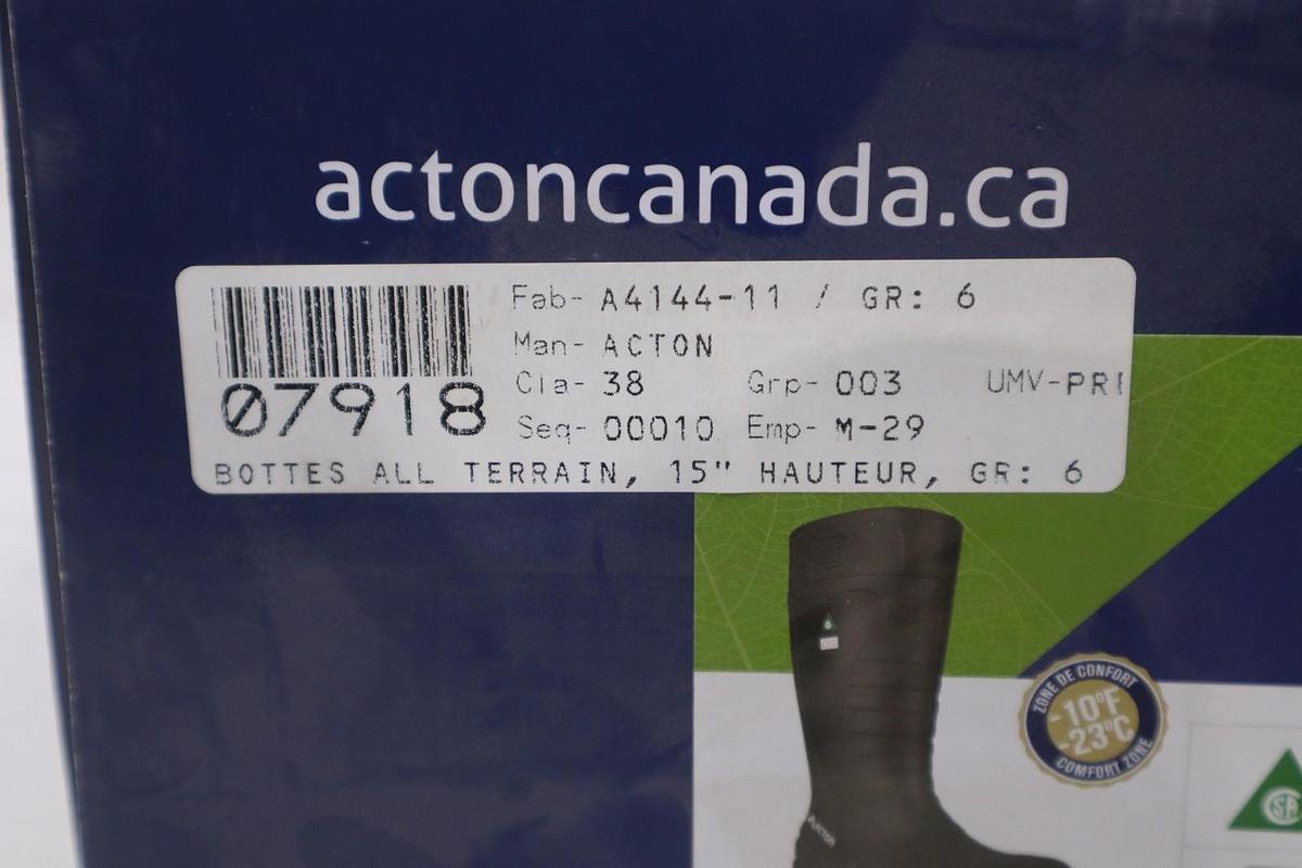 ACTION All Terrain 15" Composite Toe Rubber Work Boots A4144-11 - STOCK SGF98