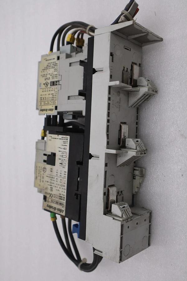 Used ALLEN BRADLEY 140M-D8E-C16 CIRCUIT BREAKER WITH 100-C16*10 CONTACTOR STOCK 4825A