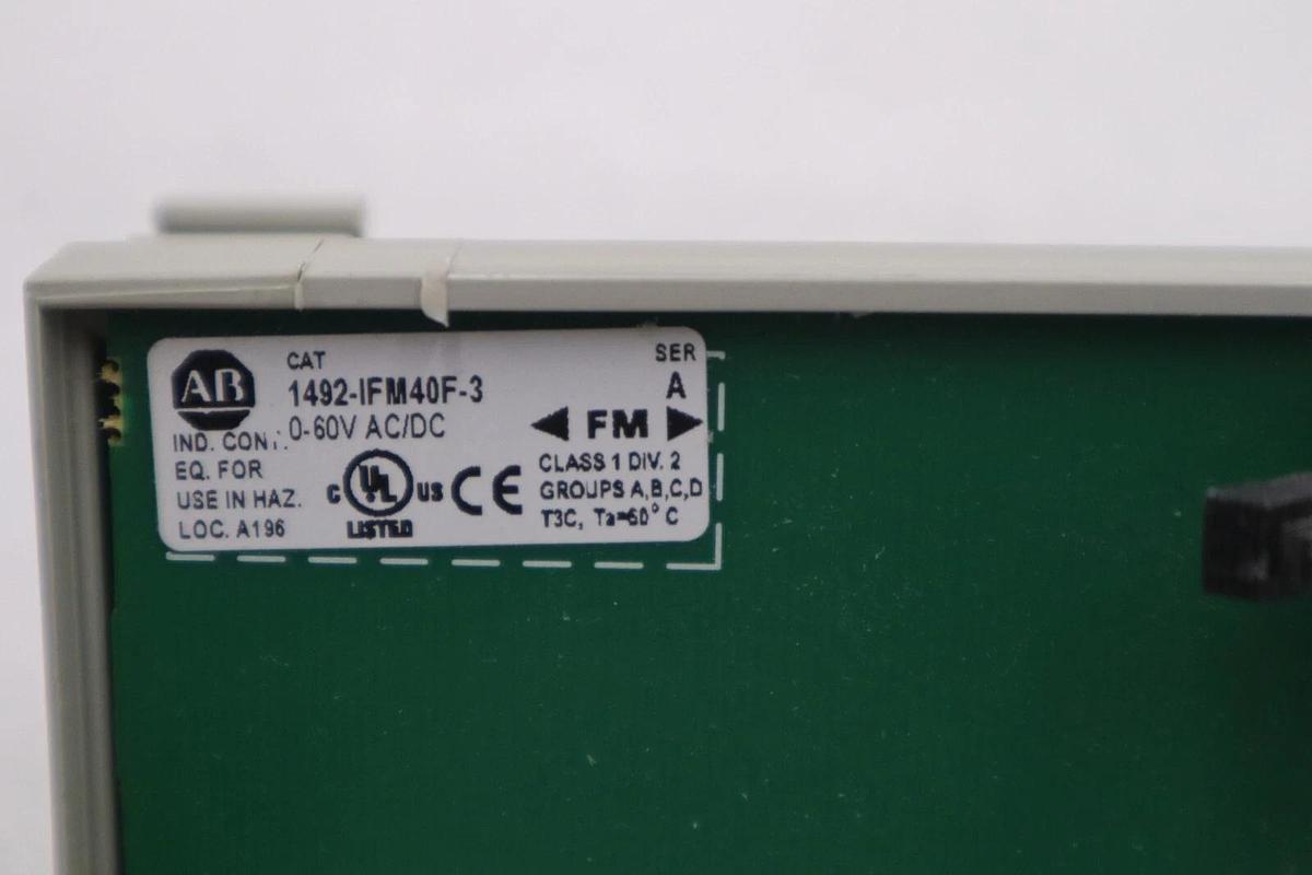 Used ALLEN BRADLEY 1492-IFM40F-3 WIRING SYSTEMS MODULES STOCK K-1557C