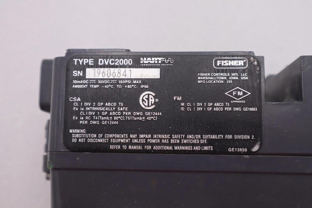 Used FISHER DVC 2000 FIELDVUE INSTRUMENTS STOCK K-216A