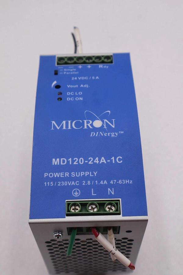 Used Micron Industries MD120-24A-1C Power Supply #K-268A