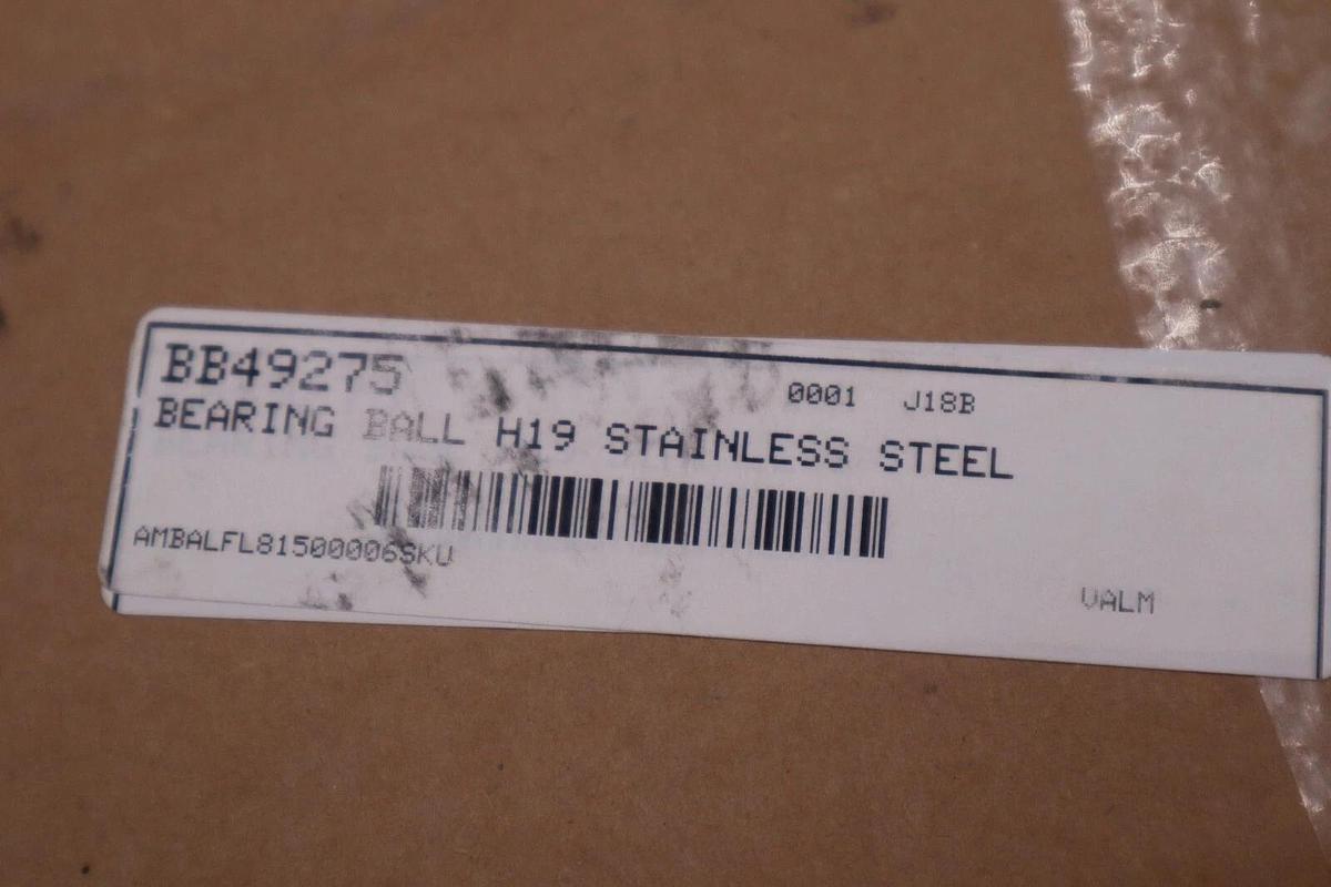 Used AMBAFLEX 81500006 SKU BEARING BALL H19 STAINLESS STEEL 20X IN A SET STOCK 5683