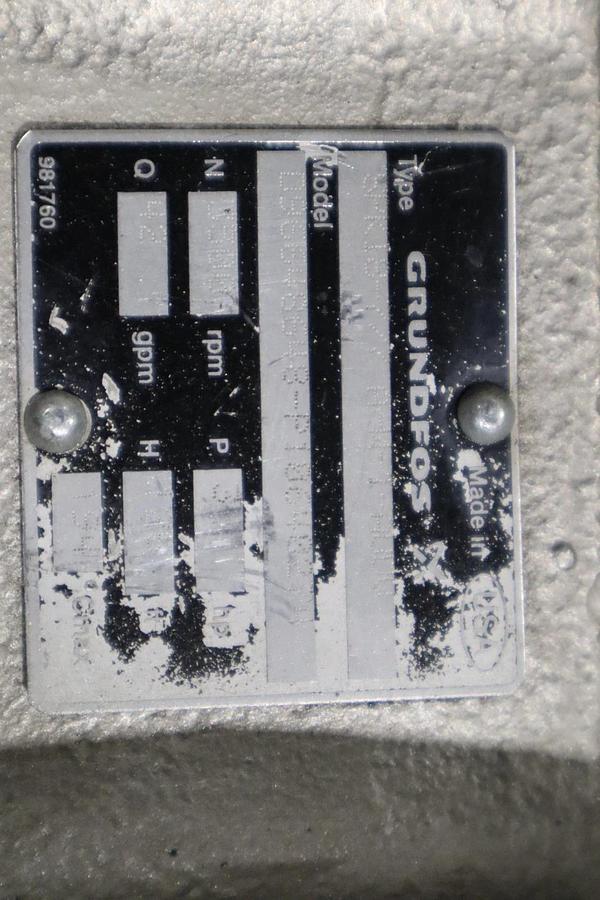 Used Grundfos ML90CB-2-56C-C2 85900711 Multi-stage Coolant Pump STOCK HP139