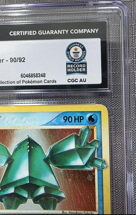 Used 2006 POKEMON EX LEGEND MAKER GOLD STAR #90 REGICE-HOLO CGC WORLD RECORD 1/1