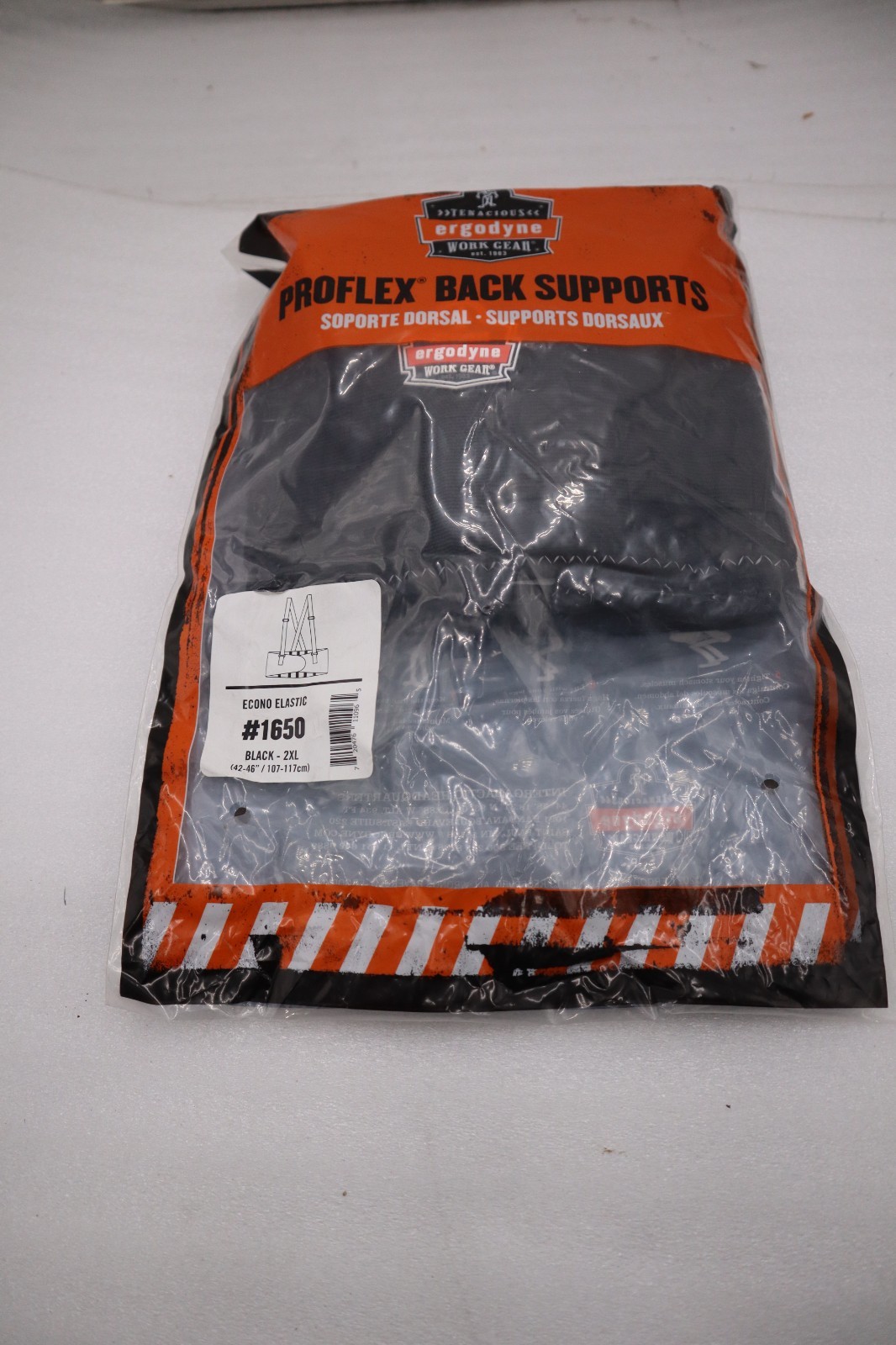 LOT OF 6 Ergodyne 2XL Black Proflex Back Supports 1650 STOCK H325