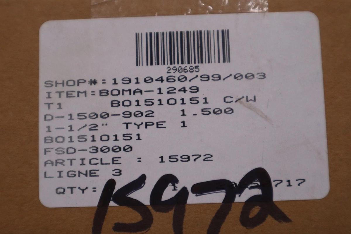 Used JOHN CRANE FSD-3000 D-1500-902 1-1/2" TYPE 1 - NEW IN BOX - STOCK GF482A
