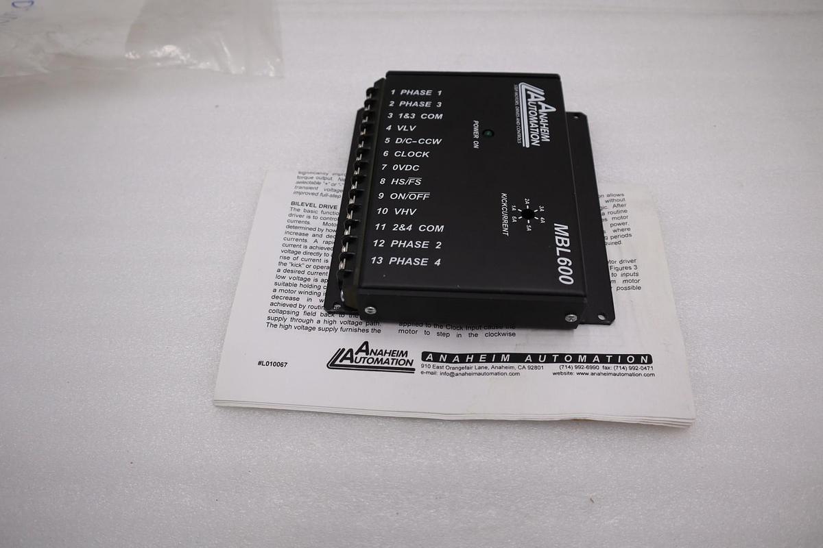 Used NEW ANAHEIM AUTOMATION MBL600 STEP DRIVER NEW UNIT STOCK H1625