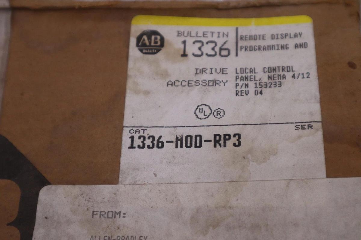 AB Allen-Bradley 1336-MOD-RP3 Local Control Panel --- AS PICTURED STOCK CC212
