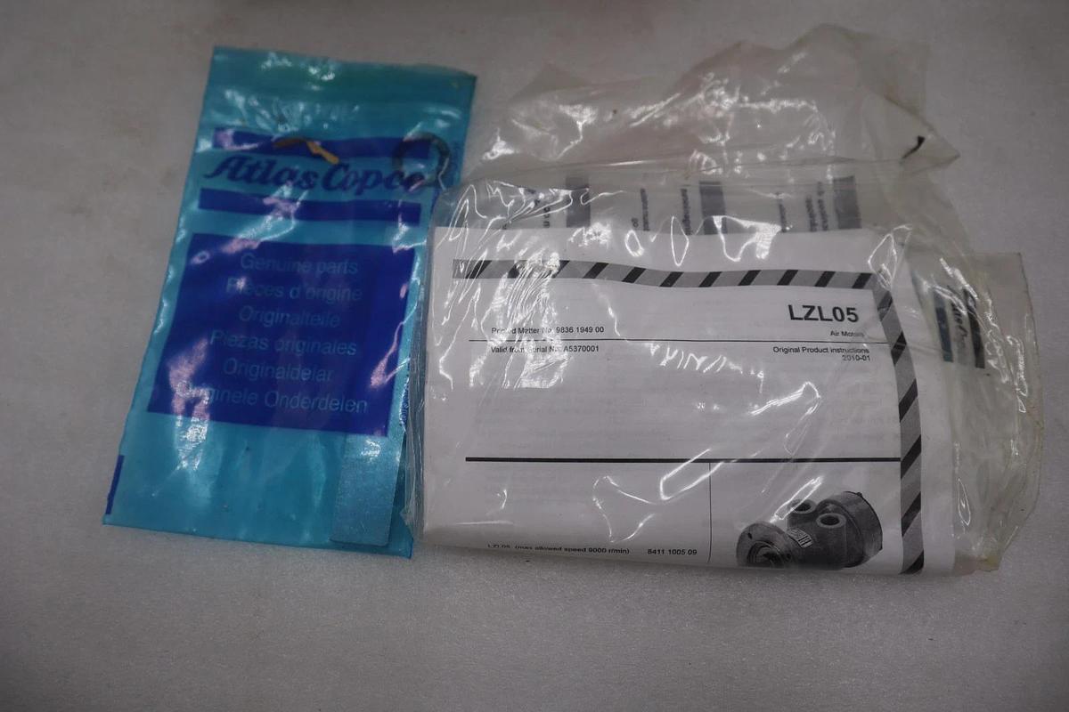 New OPEN BOX Atlas Copco LZL05 Pneumatic Air Motor 100PSIG R/Min 9000 STK SGF128