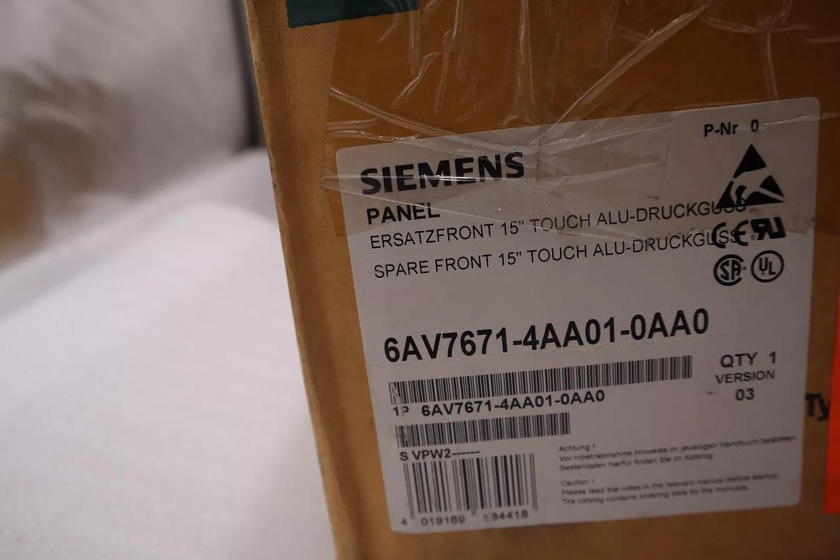 Used NEW Siemens 15" Touch Panel 6AV7671-4AA01-0AA0 VERSION 03 STOCK 5124