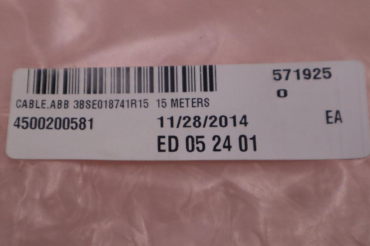 NEW ABB 3BSE018741R15 CABLE MALE CONNECTOR 5PIN 15M STOCK G712