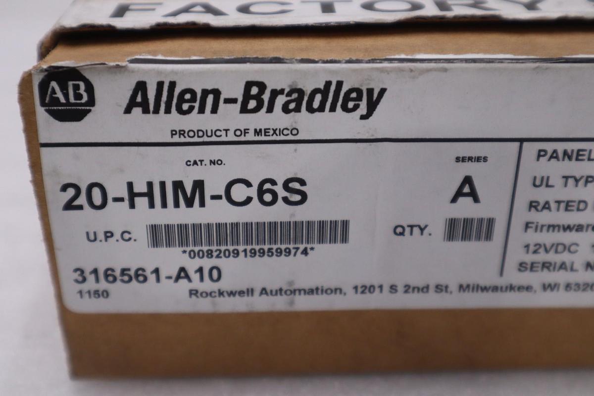 Used AB Allen-Bradley 20-HIM-C6S AB SER A Powerflex Panel Mount 20HIMC6S STK GF102A