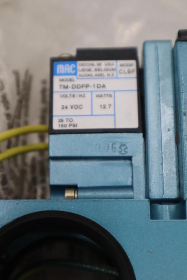 Used MAC 82A-AA-BKD-TM-DDFP-1DA 24VDC 150PSI - STOCK GF259A
