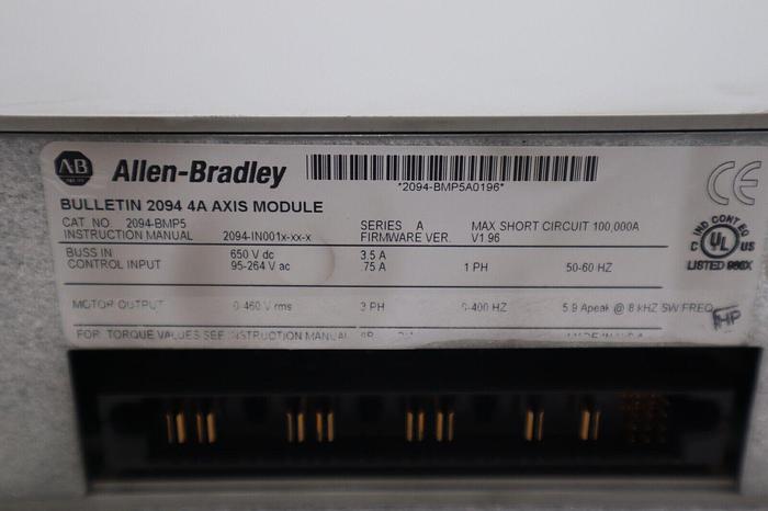 Used ALLEN BRADLEY 2094-BMP5 ALLEN BRADLEY KINETIX 6000 AXIS MODULE STOCK 1866