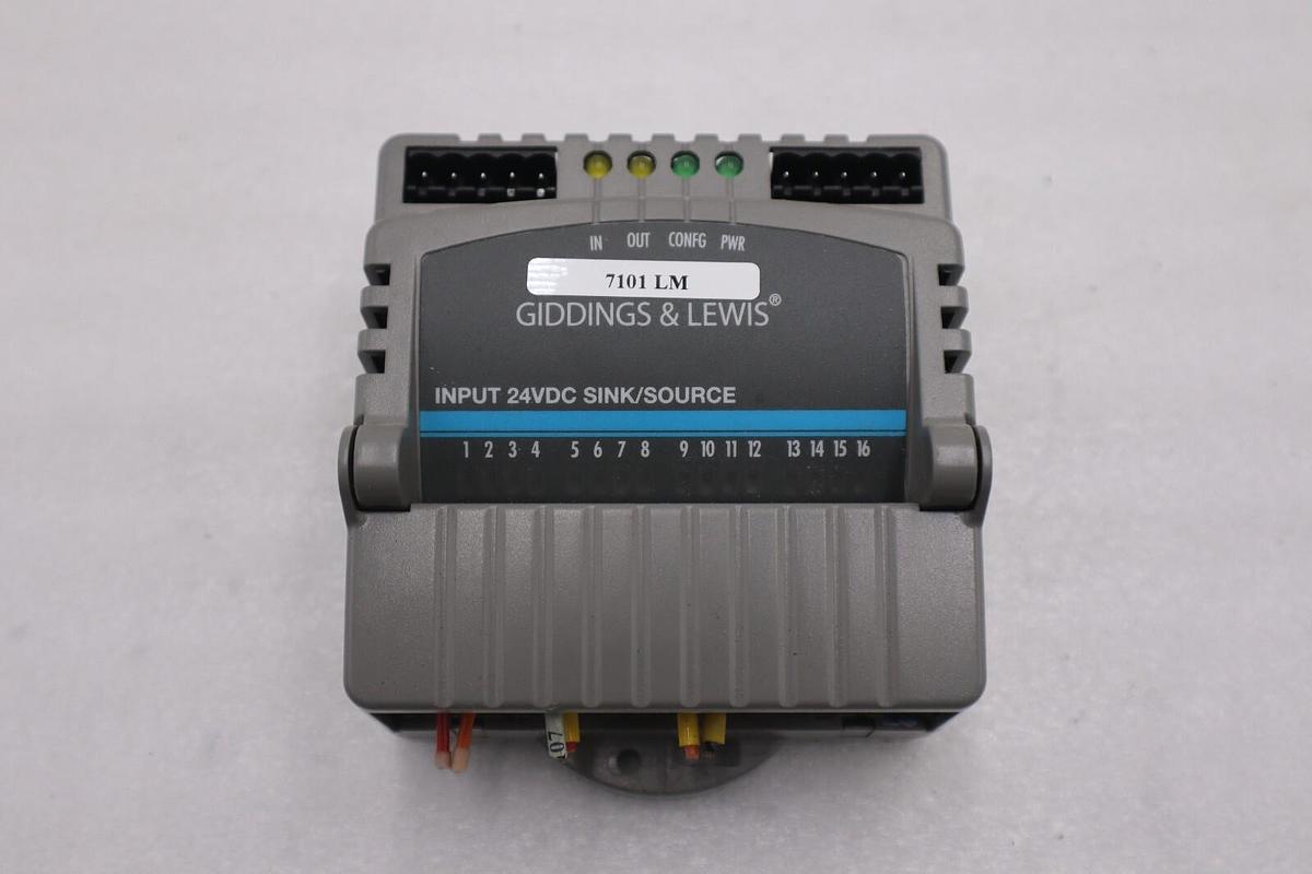 Used GIDDINGS & LEWIS M.1300.7372 R1 Input Module 24VDC SINK/SOURCE STOCK 631-D