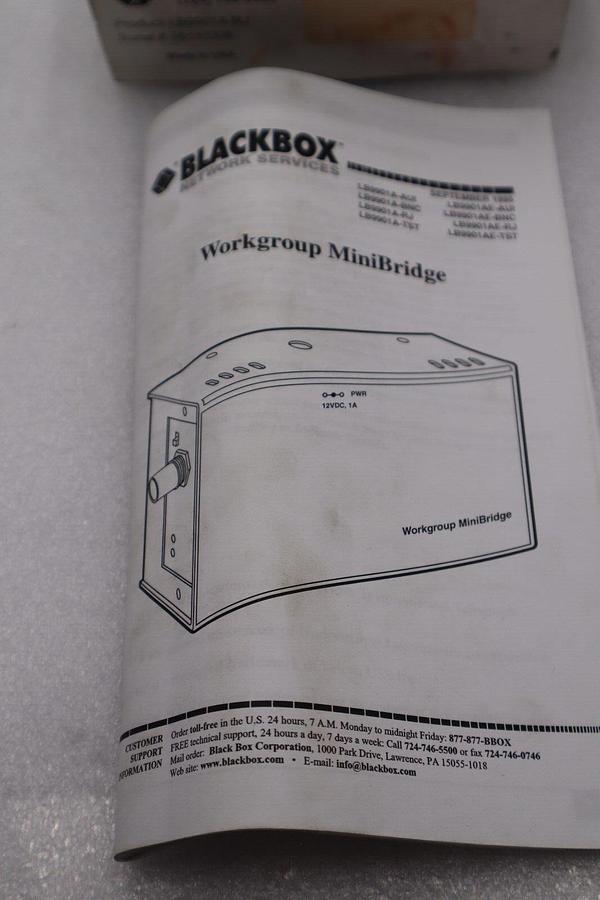 BLACK BOX LB9901A-RJ WORKGROUP MINIBRIDGE STOCK #2897