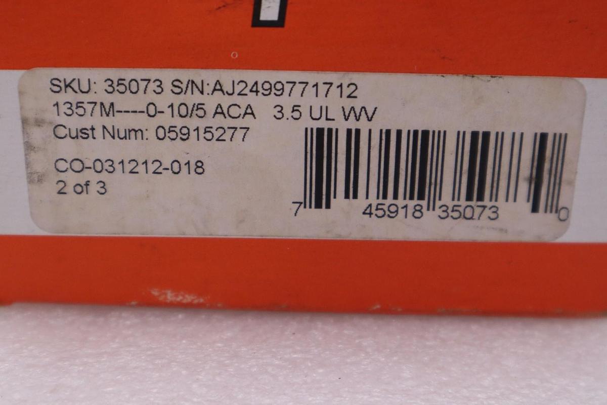 Used NEW SIMPSON 35073 / 35073 ANALOG PANEL METER MODEL 1357 RANGE 0-5 ACA STK H437A