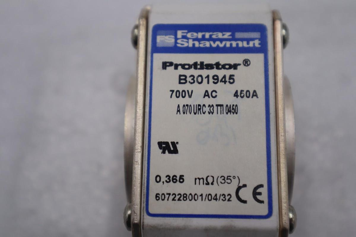 Used Ferraz Shawmut B301945 Protistor 700vac 450a STOCK B-1602