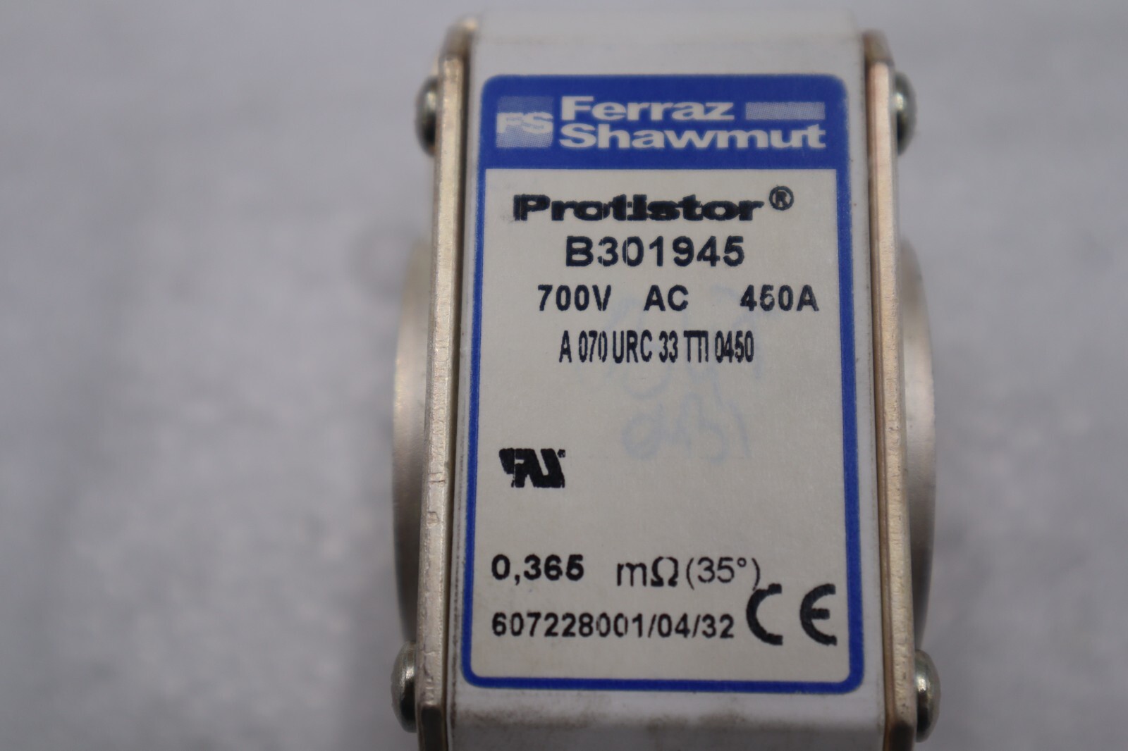 Used Ferraz Shawmut B301945 Protistor 700vac 450a STOCK B-1602