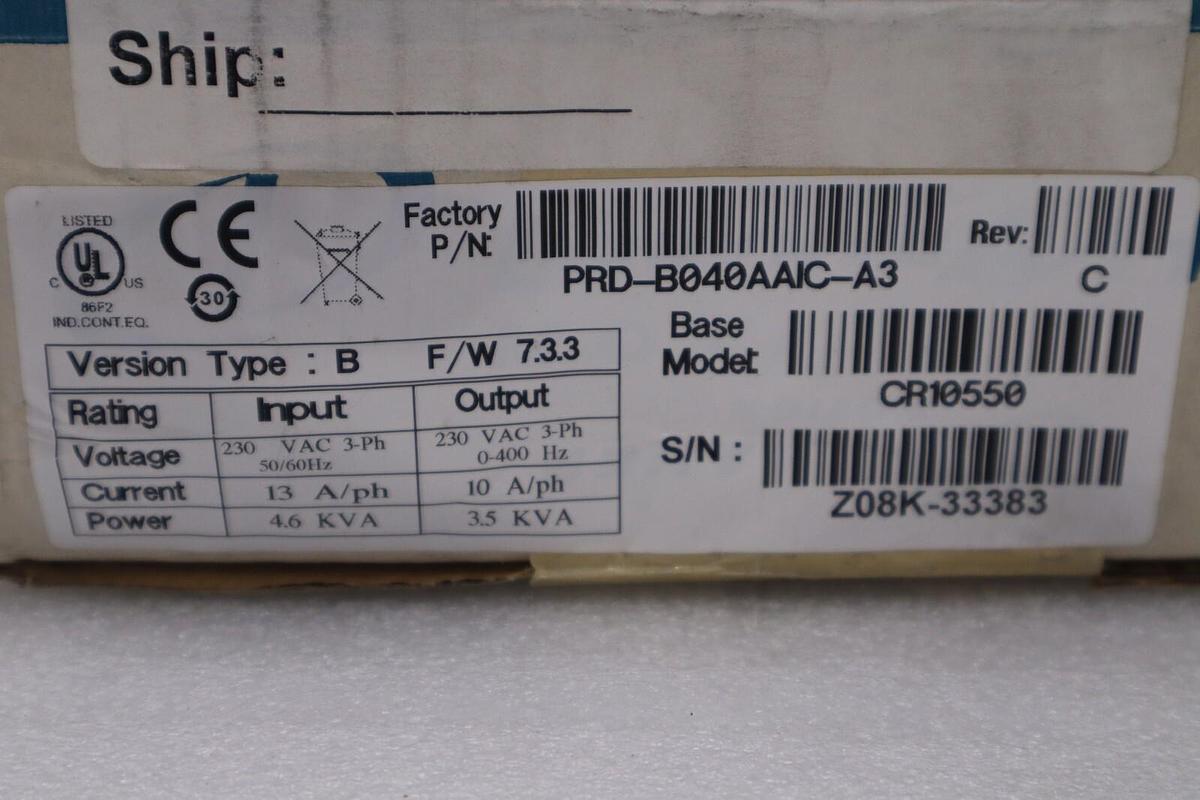 Used DANAHER MOTION KOLLMORGEN CR10550 / CR10550-2G206C SERVO DRIVE NEW IN BOX #H45
