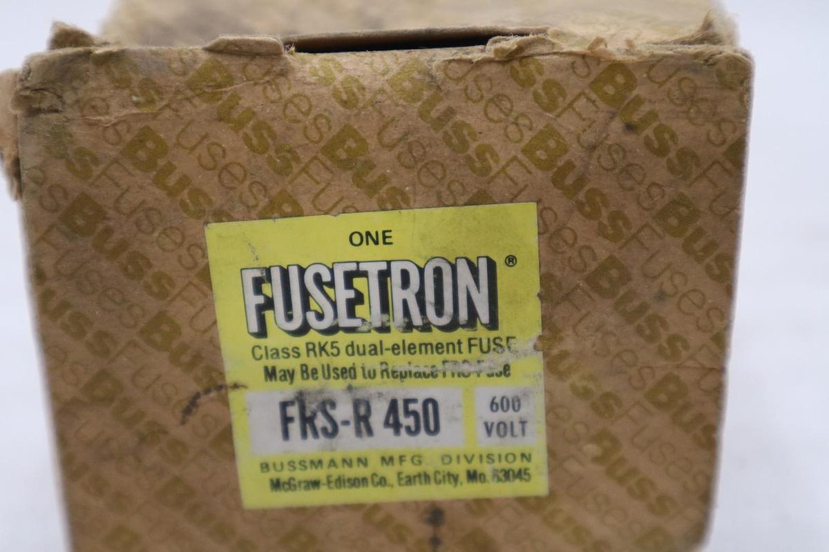 Used FuseTron FRS-R-450 / FRS-R 450 600V Fuse NEW UNIT STOCK GF-1114