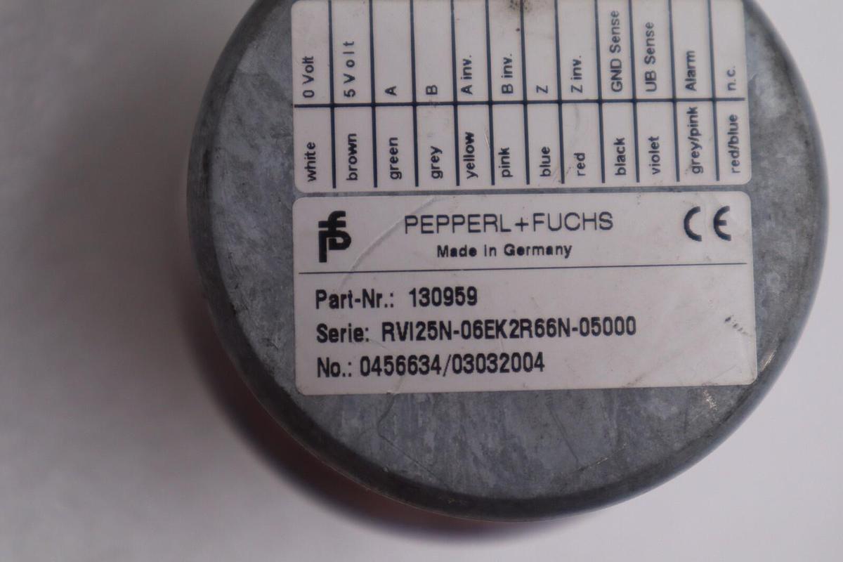 Used PEPPERL+FUCHS RVI25N-06EK2R66N-05000 STOCK #K-2373
