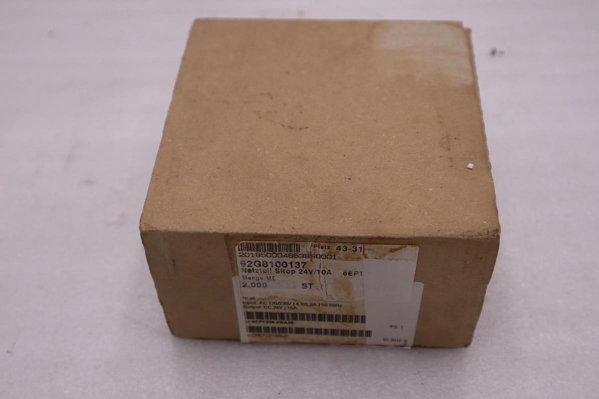 Used SIEMENS 6EP1334-2BA20 power supply, PSU100S, SITOP, NEW IN BOX STOCK GF-606A