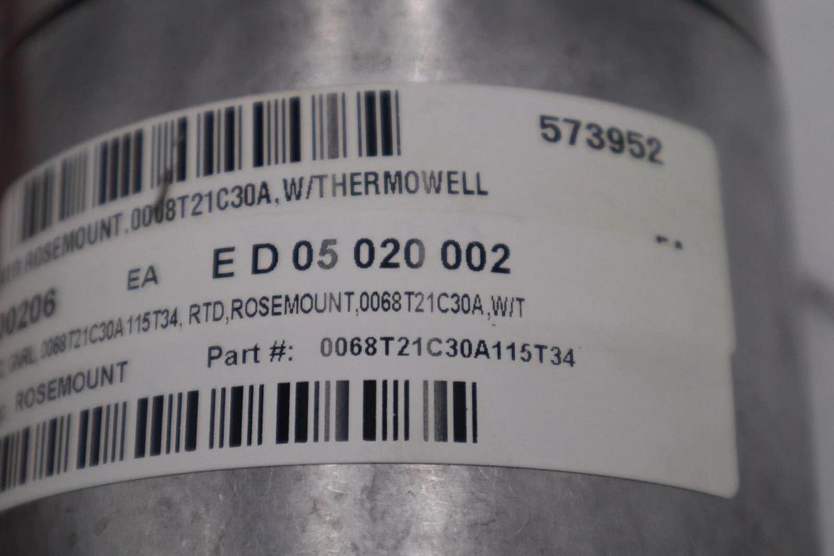 EMERSON 0068T21C30A115T34 ROSEMOUNT TRANSMITTER PROBE NEW UNIT STOCK G43A