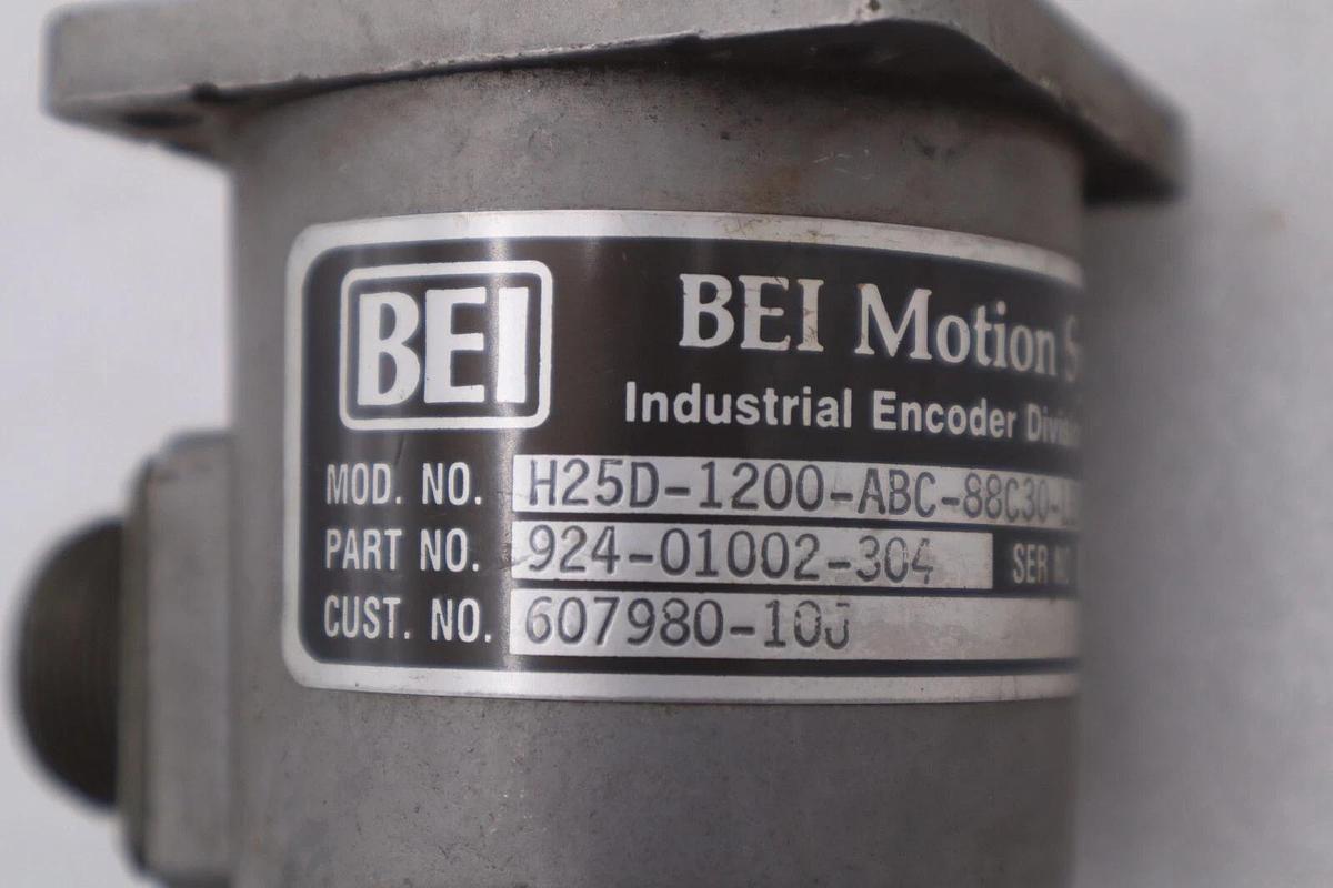 BEI ELECTRONIC H25D-1800-ABC-88C30-LED-SM16-S12V INDUSTRIAL ENCODER STOCK K-3679