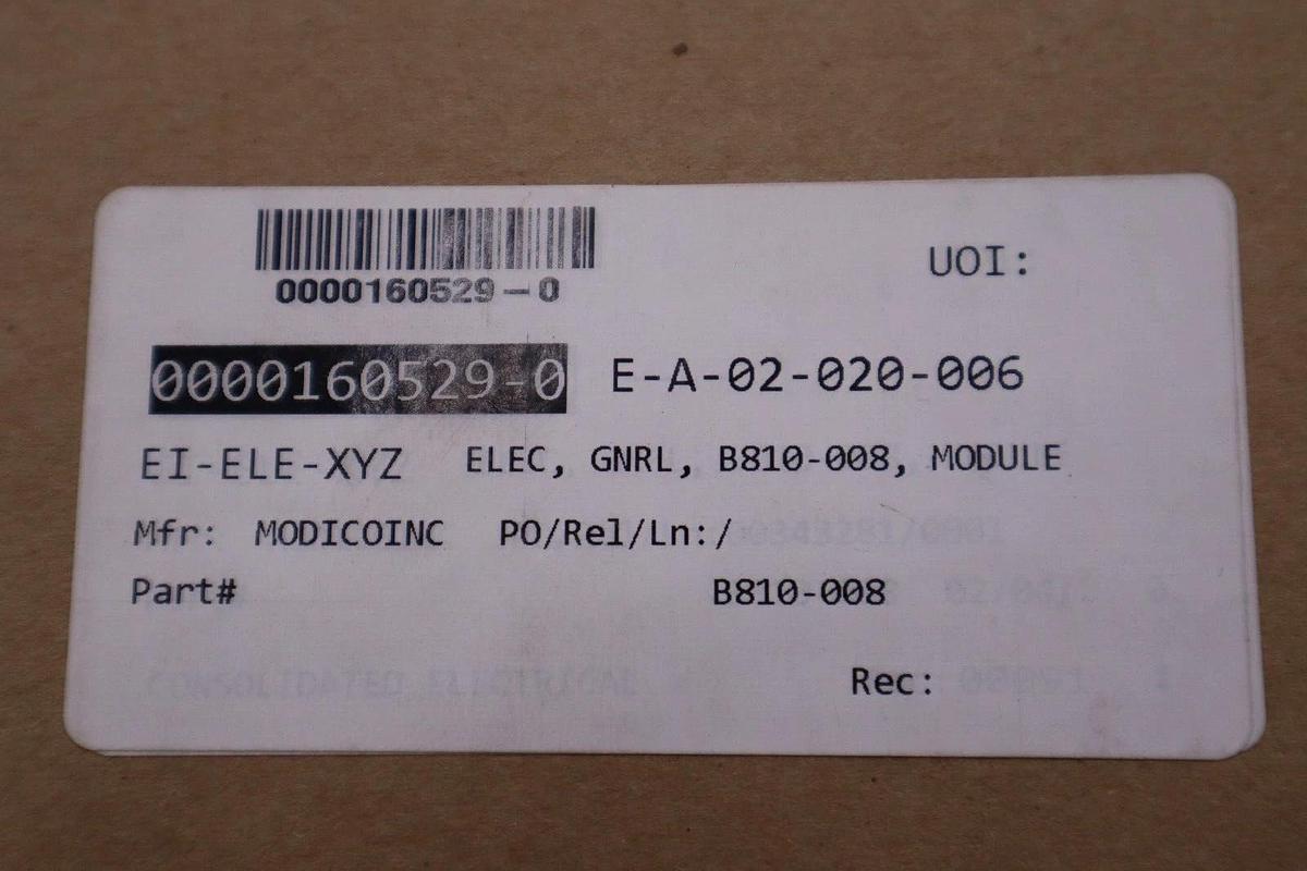 Used NEW IN BOX  MODICON AS-B810-008 OUTPUT MODULE STOCK G103