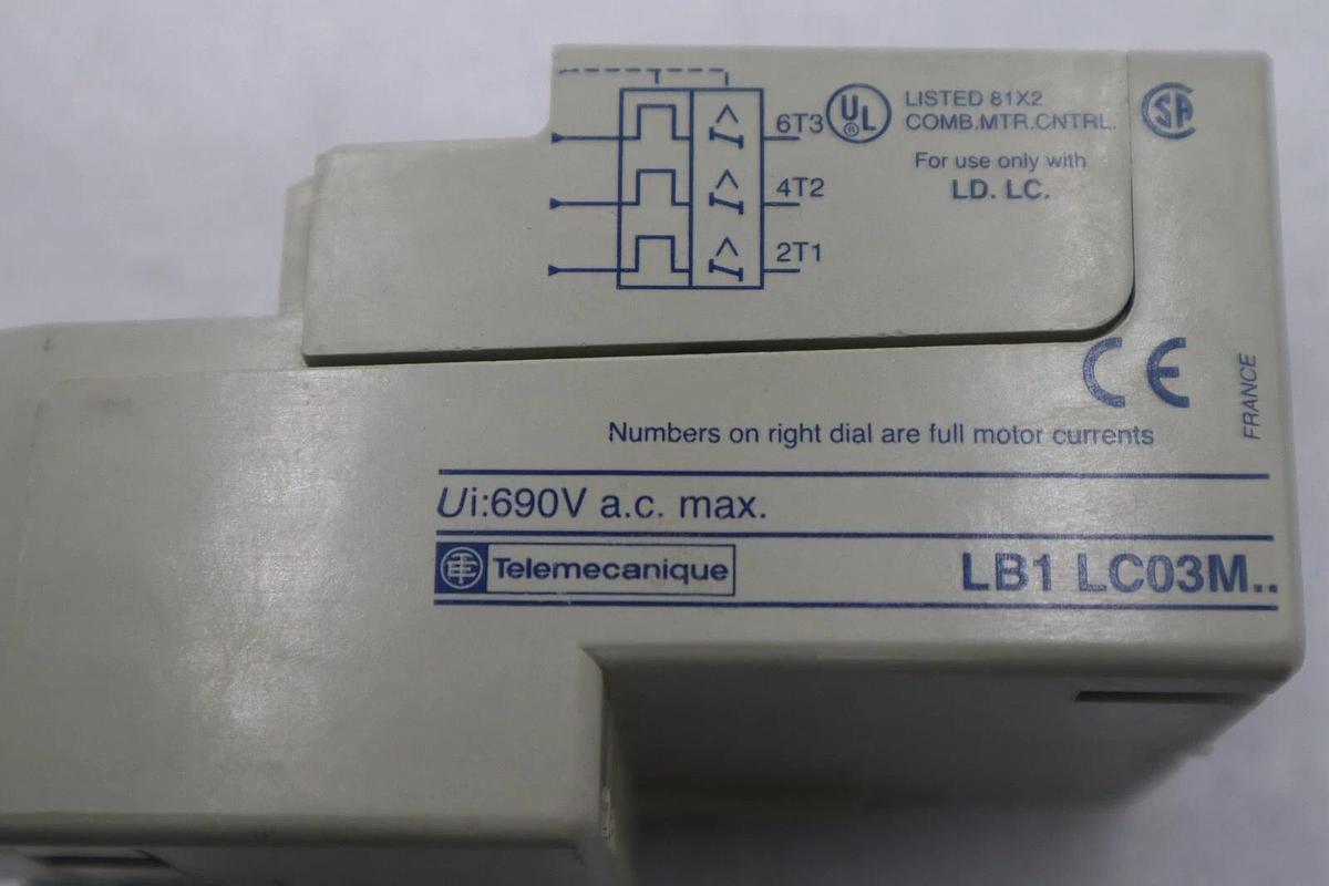 Telemecanique LB1 LC03M07 Protection Overload Module NEW OPEN BOX STOCK L-447-C