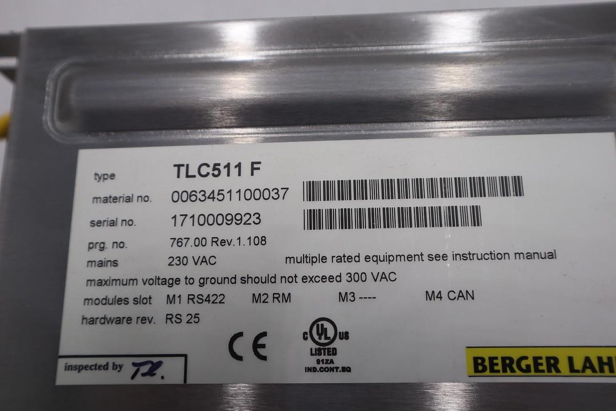 Used Bereger Lahr TLC511 F Servo Drive POSITIONING CONTROLLER 5 AMP STOCK B-728