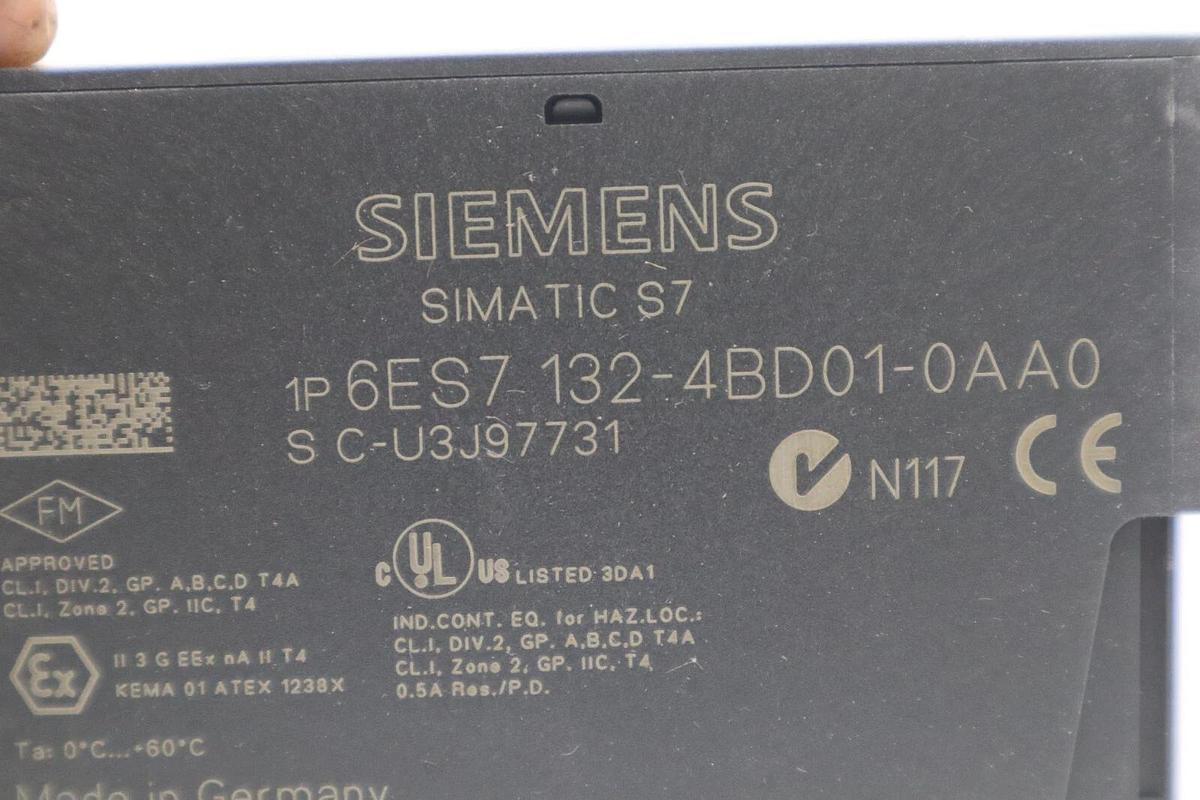 Used Siemens 6ES7 132-4BD01-0AA0 Simatic S7 Output Module STOCK K-3937