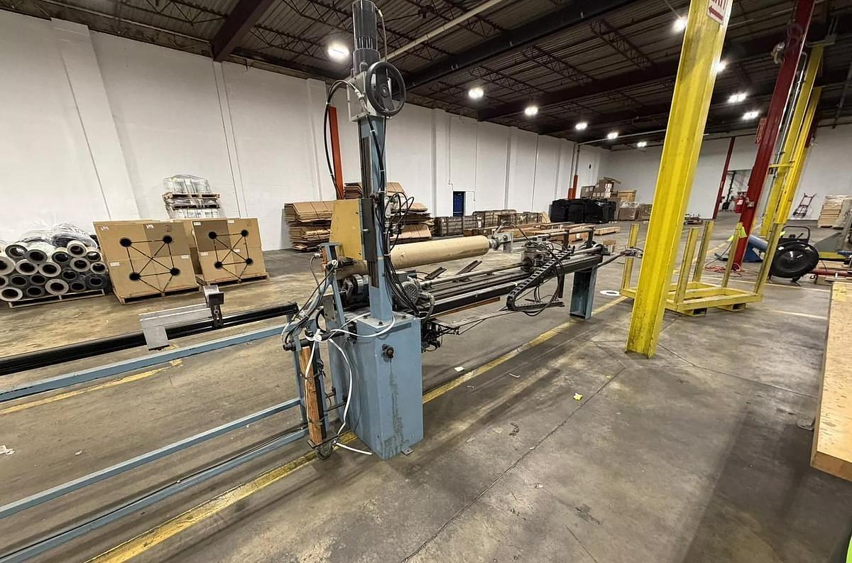 Used 90" CORETECH MODEL 10/90A CORE CUTTER AUTO ADVANCE AUTOMATIC 6" TOOLING