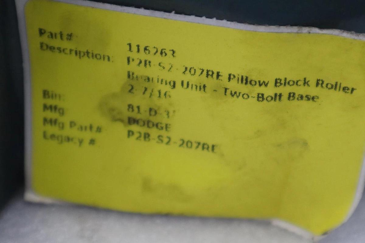 Used SURPLUS NEW DODGE P2B-S2-207RE/ 070305 Pillow Block Bearing Assy – STOCK CC87