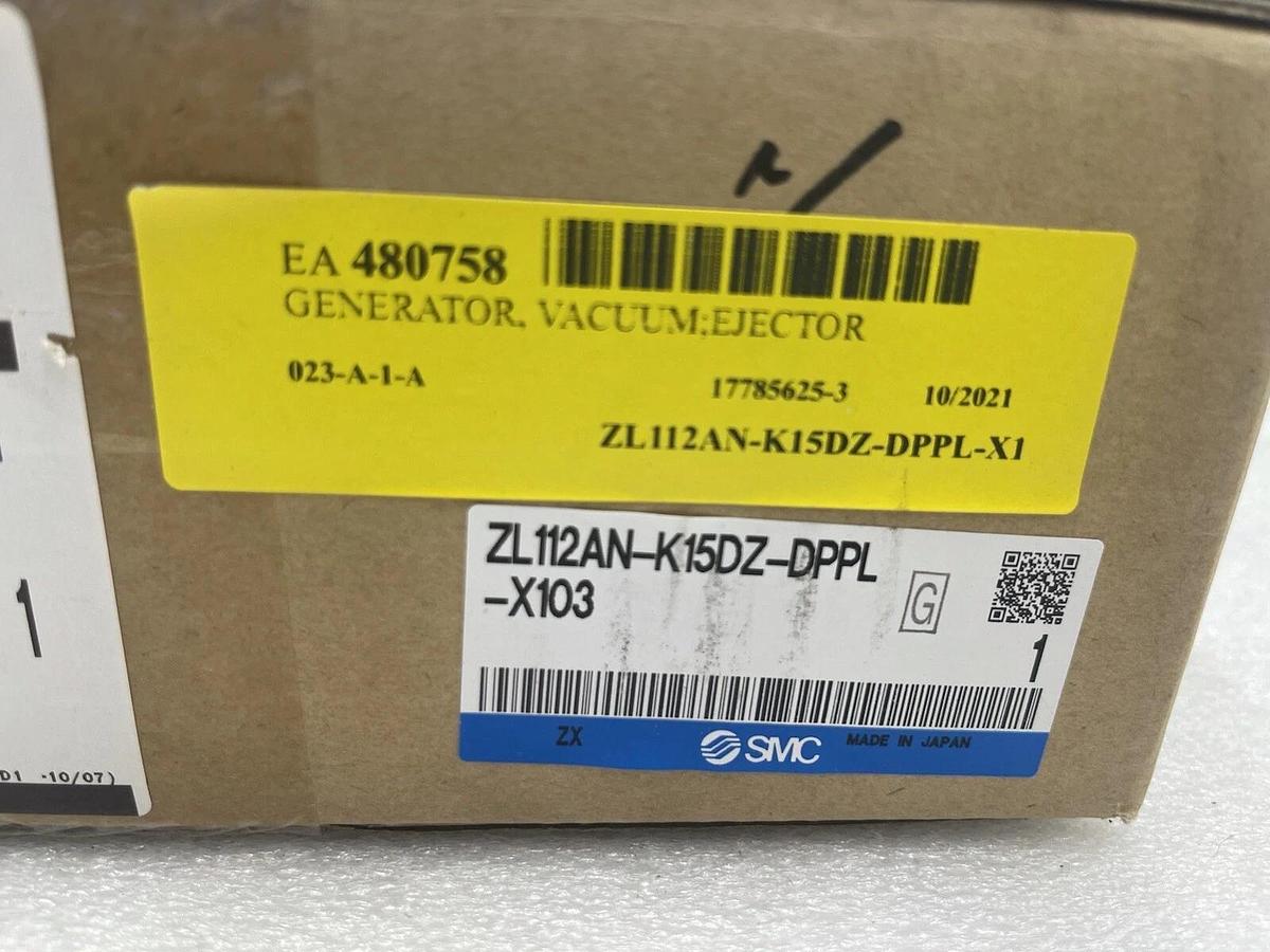 Used NEW SMC zl112an-k15dz-dppl-x103 Multistage Ejector Vacuum Ejector STOCK 3834