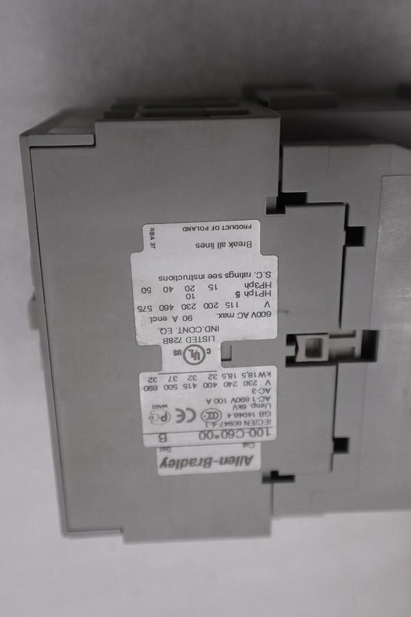 Used AB Allen Bradley 100-C60D00 110/120VAC 60A Contactor STOCK GF-62A