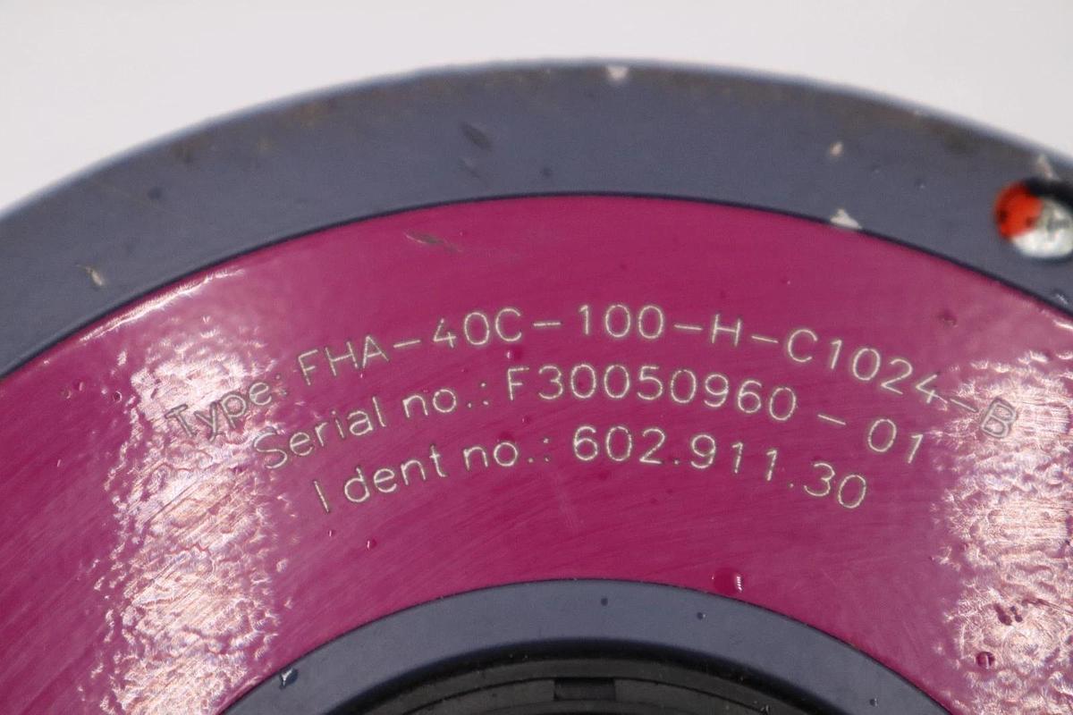 Used HARMONIC DRIVE FHA-40C-100-H-C1024-B ROTARY SERVO ACTUATOR - STOCK CC247
