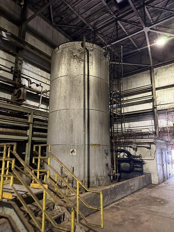 Used 18,000 GALLON RECO INDUSTRIES INC. SA36 MATERIAL 11.5" DIAMETER X 24' HIGH TANK