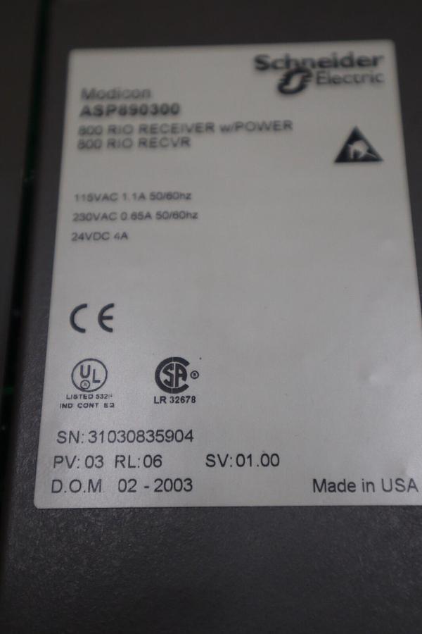 Used ASP890300 FACTORY NEW Modicon Slot Mount Power Supply AS-P890-300 STOCK G355